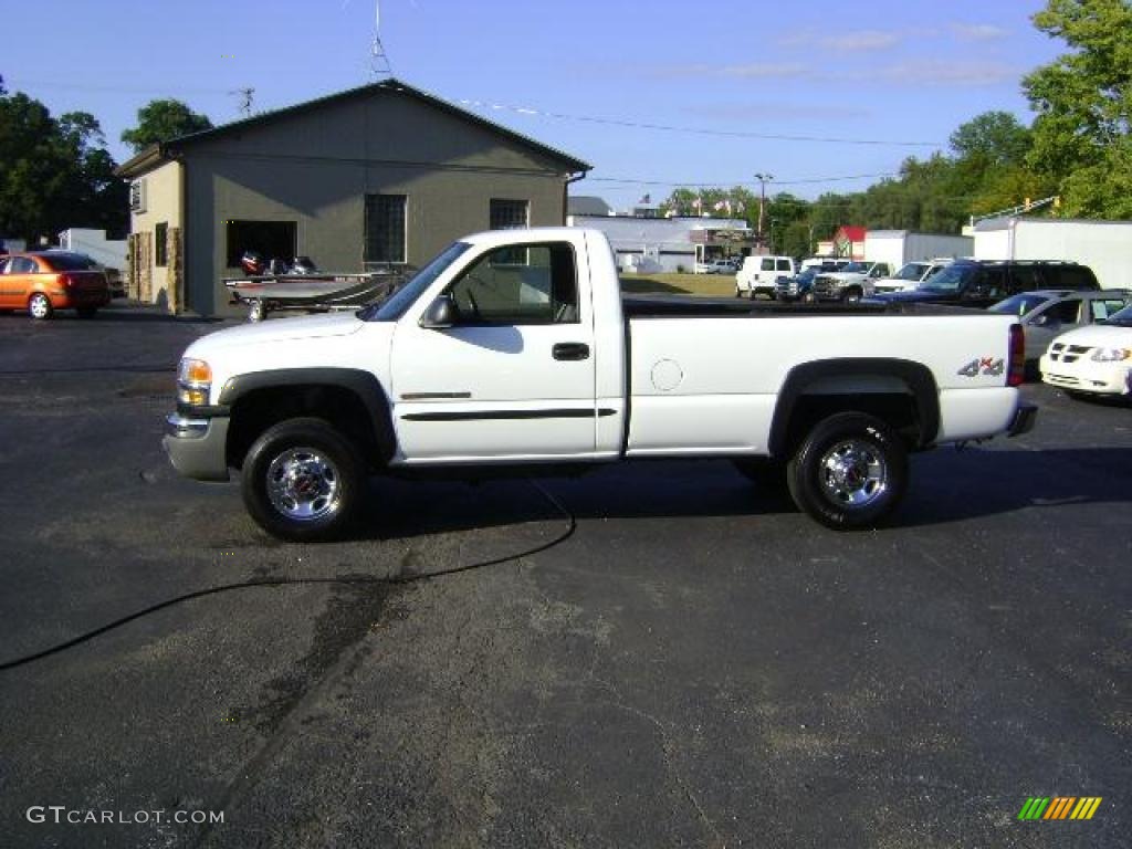 2005 Sierra 2500HD Regular Cab 4x4 - Summit White / Dark Pewter photo #1