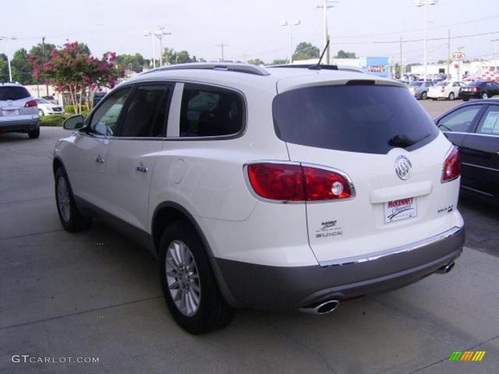 2009 Enclave CXL AWD - White Opal / Ebony Black/Ebony photo #2