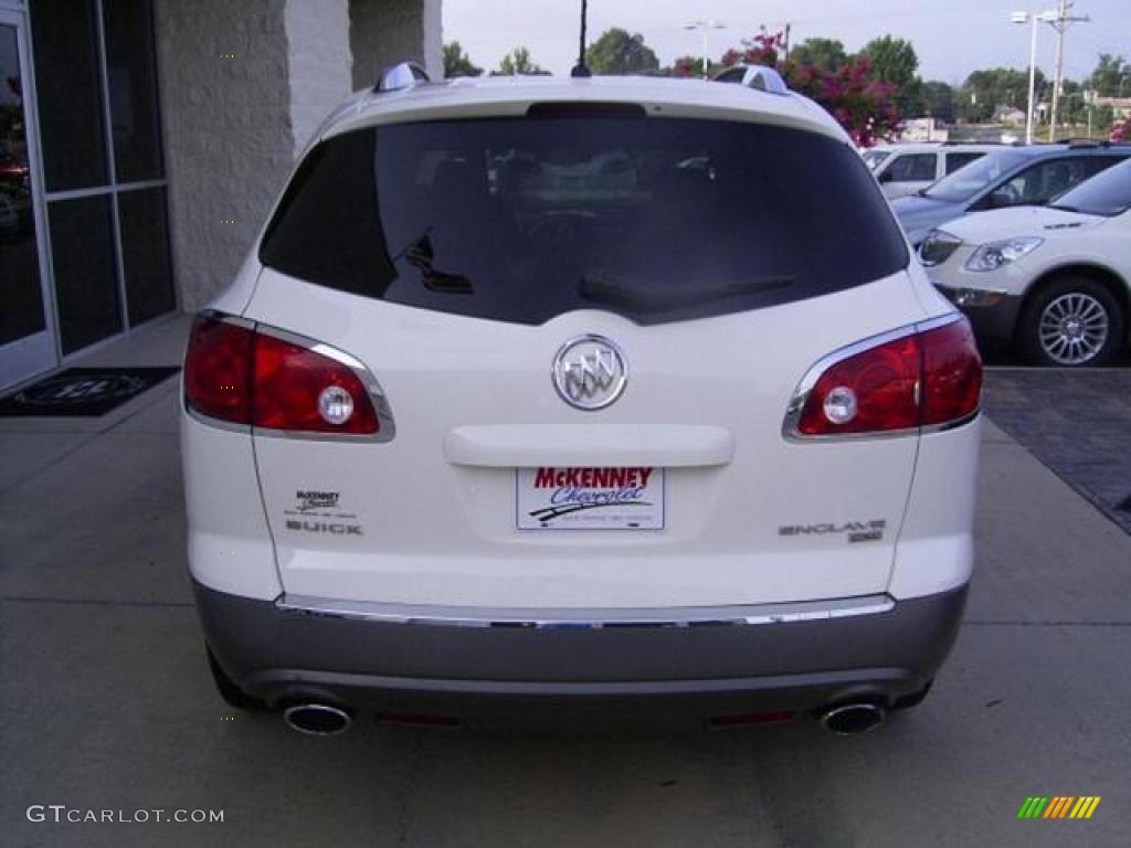 2009 Enclave CXL AWD - White Opal / Ebony Black/Ebony photo #3