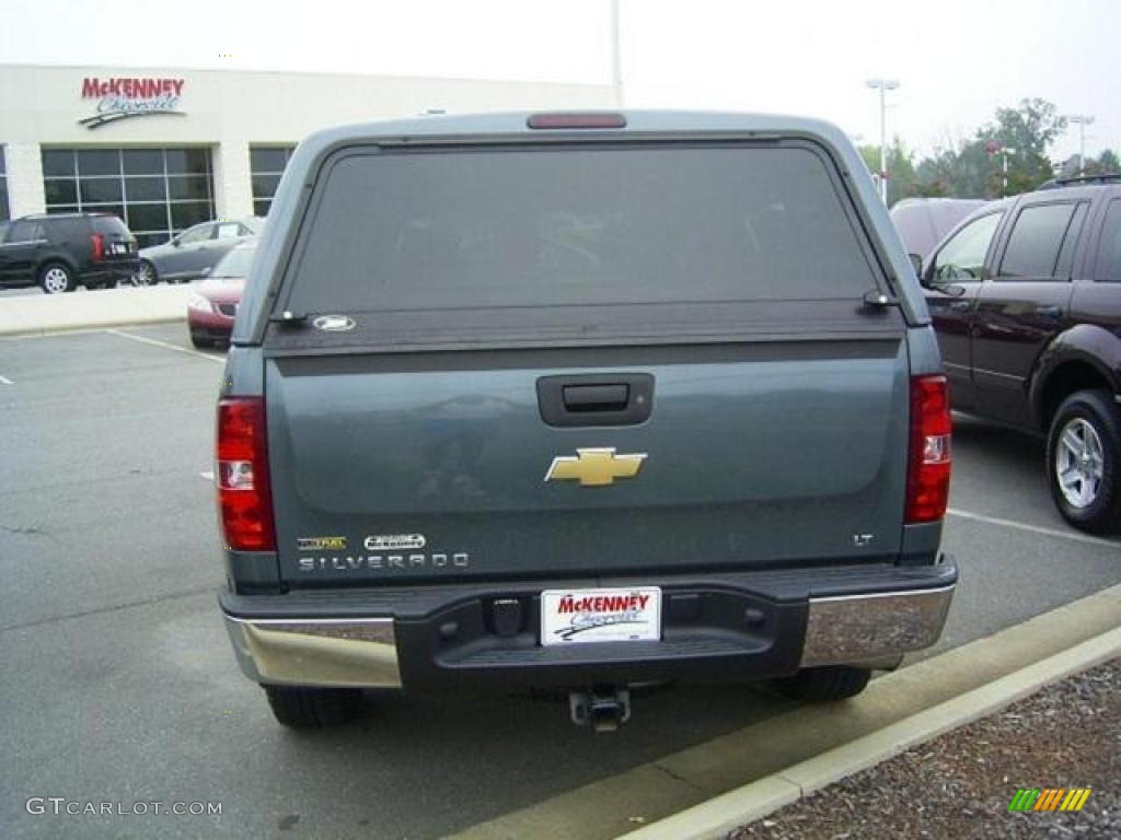 2008 Silverado 1500 LT Extended Cab 4x4 - Blue Granite Metallic / Ebony photo #3