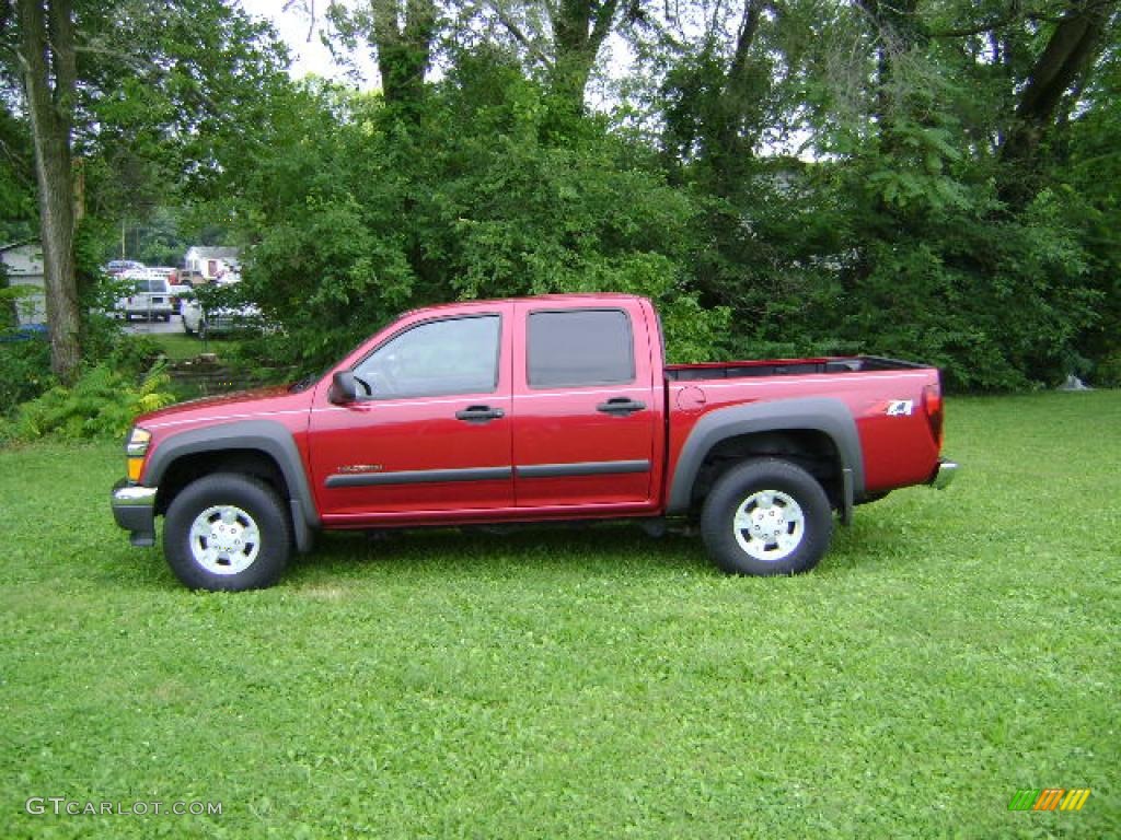 2005 Colorado Z71 Crew Cab 4x4 - Dark Cherry Red Metallic / Medium Dark Pewter photo #1