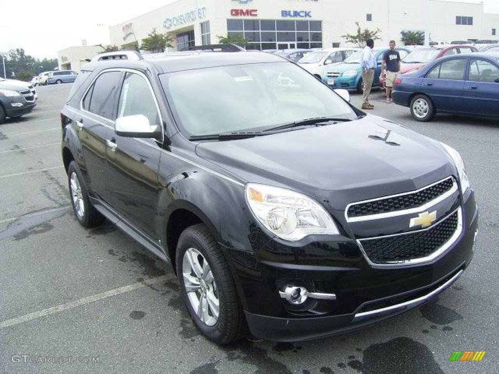 2010 Equinox LT - Black / Jet Black/Brownstone photo #5