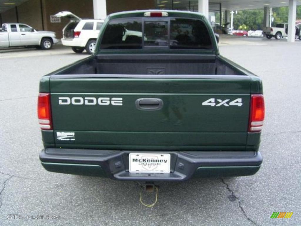 2000 Dakota Sport Crew Cab 4x4 - Forest Green Pearl / Agate photo #3