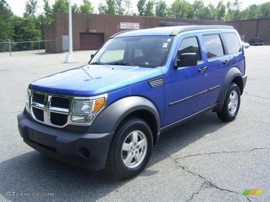 2007 Nitro SXT - Electric Blue Pearl / Dark Slate Gray/Light Slate Gray photo #1