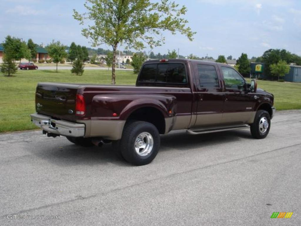 2004 F350 Super Duty King Ranch Crew Cab 4x4 Dually - Chestnut Brown Metallic / Castano Brown Leather photo #3