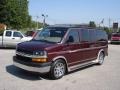 2004 Berry Red Metallic Chevrolet Express 1500 LS Passenger Conversion Van  photo #4