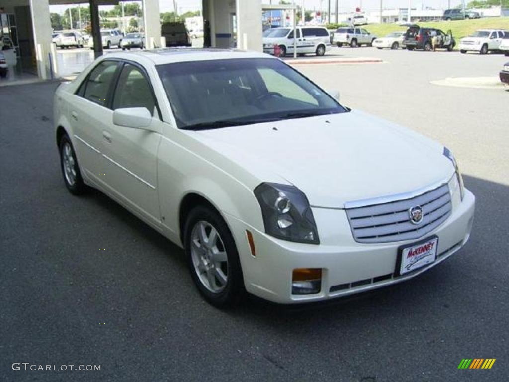 2007 CTS Sedan - White Diamond / Cashmere photo #11