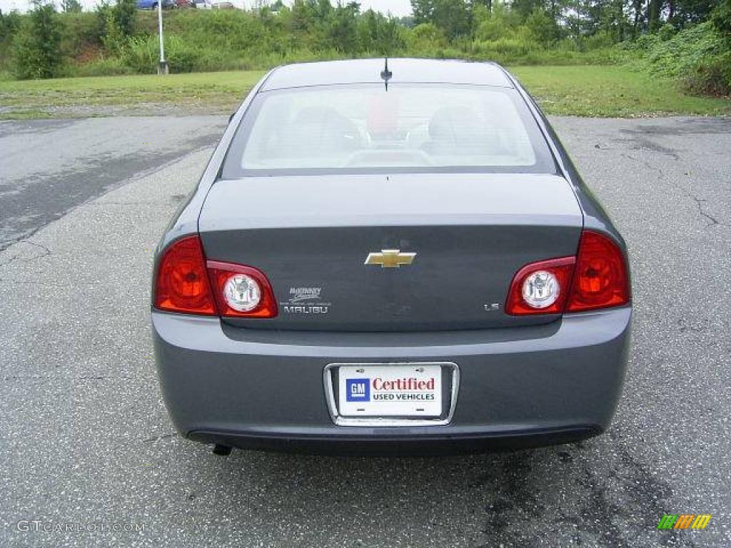 2008 Malibu LS Sedan - Dark Gray Metallic / Titanium Gray photo #3