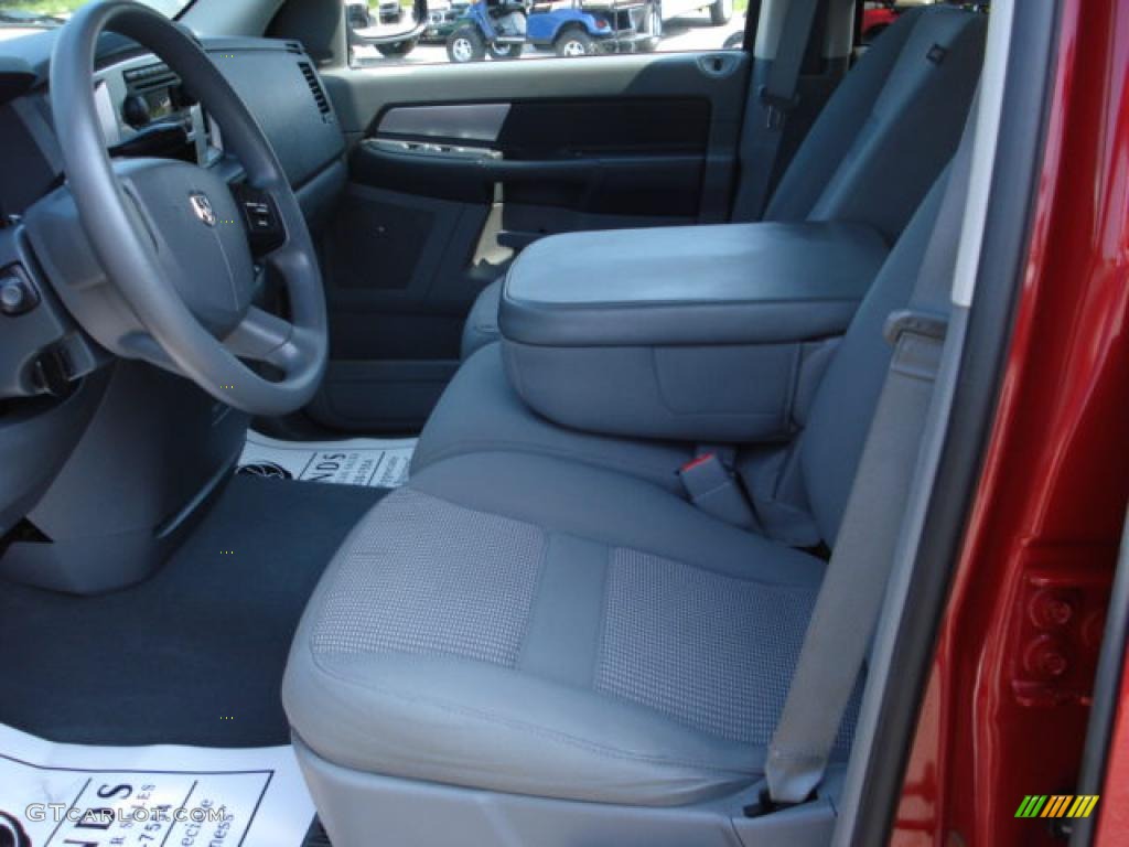 2007 Ram 1500 Big Horn Edition Quad Cab 4x4 - Inferno Red Crystal Pearl / Medium Slate Gray photo #7