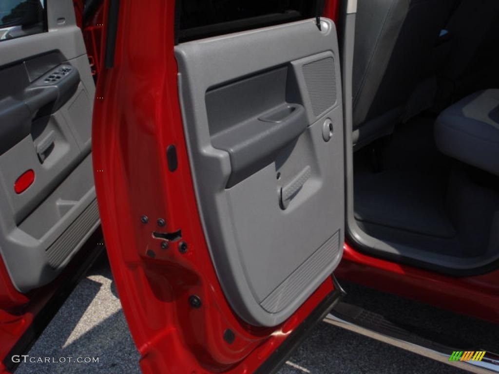 2007 Ram 1500 Big Horn Edition Quad Cab 4x4 - Inferno Red Crystal Pearl / Medium Slate Gray photo #29