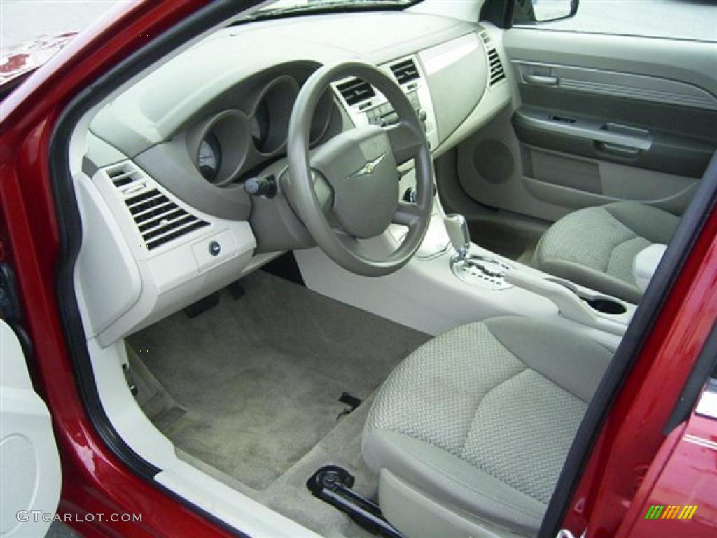 2007 Sebring Sedan - Inferno Red Crystal Pearl / Dark Slate Gray/Light Slate Gray photo #39