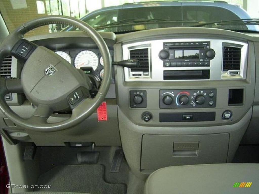 2008 Ram 1500 Big Horn Edition Quad Cab 4x4 - Inferno Red Crystal Pearl / Khaki photo #9