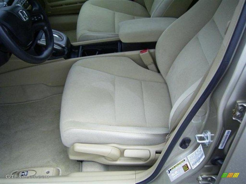 2008 Civic LX Sedan - Borrego Beige Metallic / Ivory photo #8