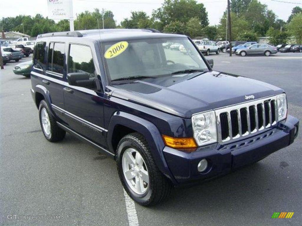 2006 Commander 4x4 - Midnight Blue Pearl / Medium Slate Gray photo #11