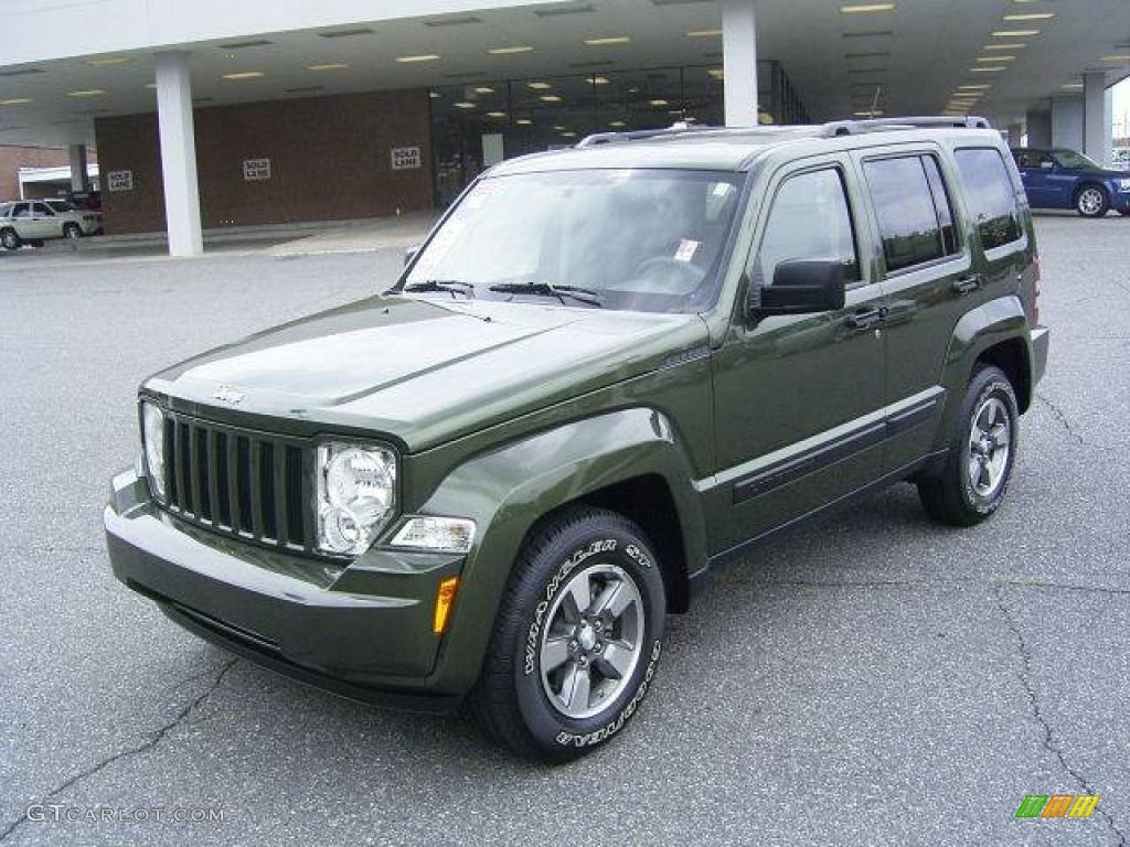 2008 Liberty Sport - Jeep Green Metallic / Pastel Slate Gray photo #1