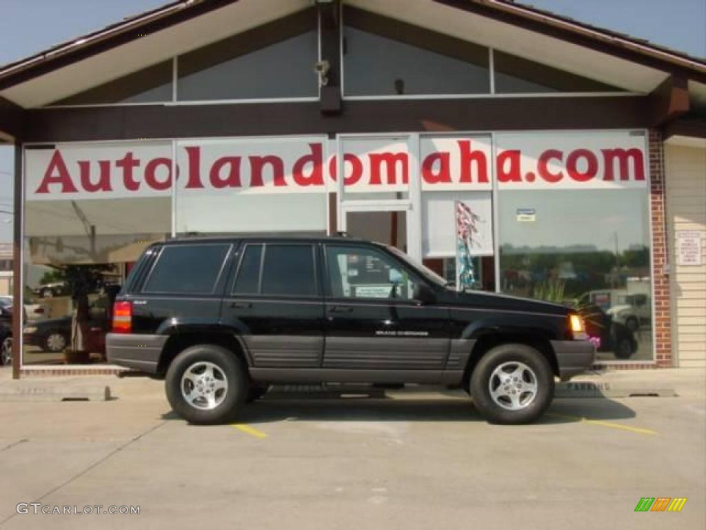 1996 Grand Cherokee Laredo 4x4 - Black / Agate photo #3