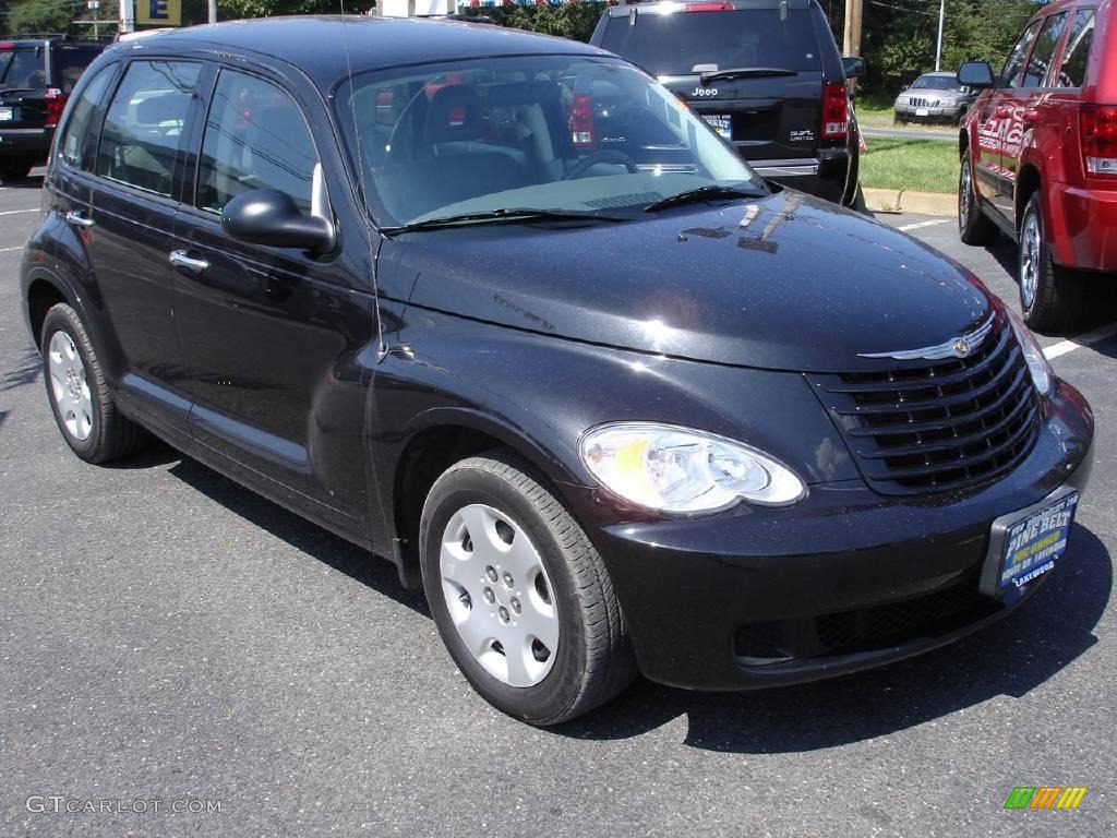 2008 PT Cruiser LX - Brilliant Black Crystal Pearl / Pastel Slate Gray photo #2