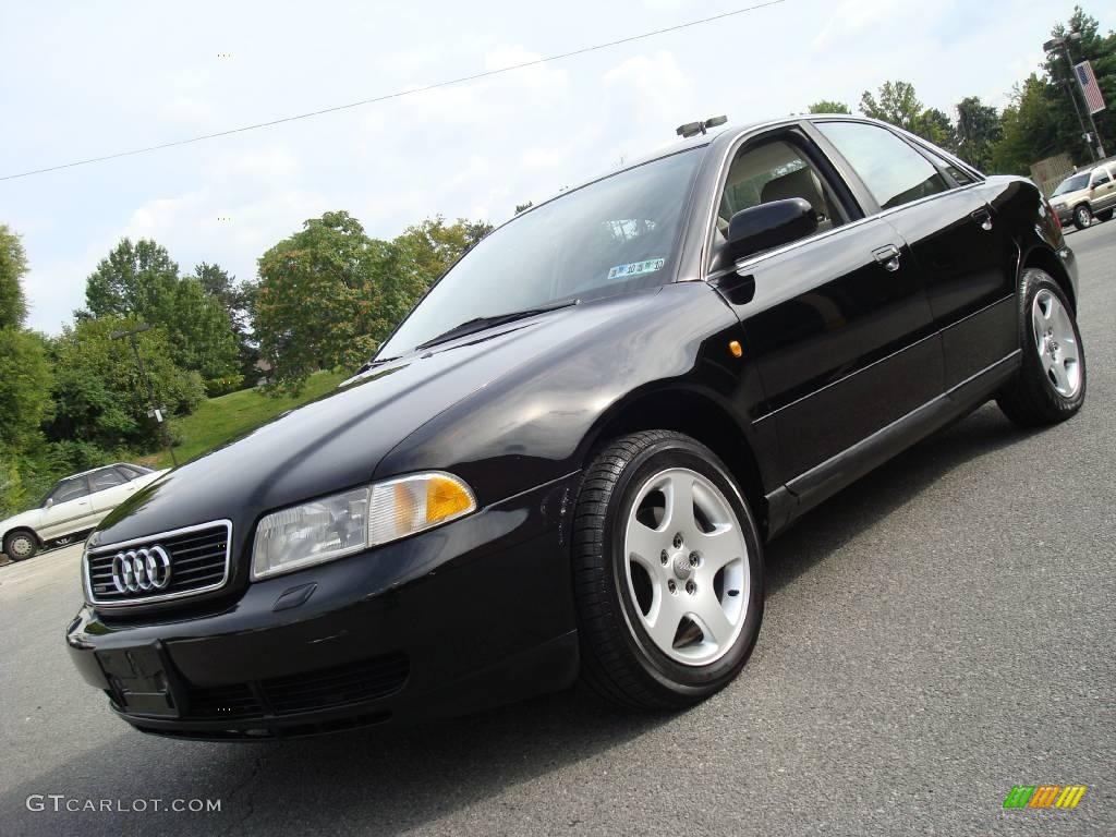 1999 A4 2.8 quattro Sedan - Brilliant Black / Ecru photo #2