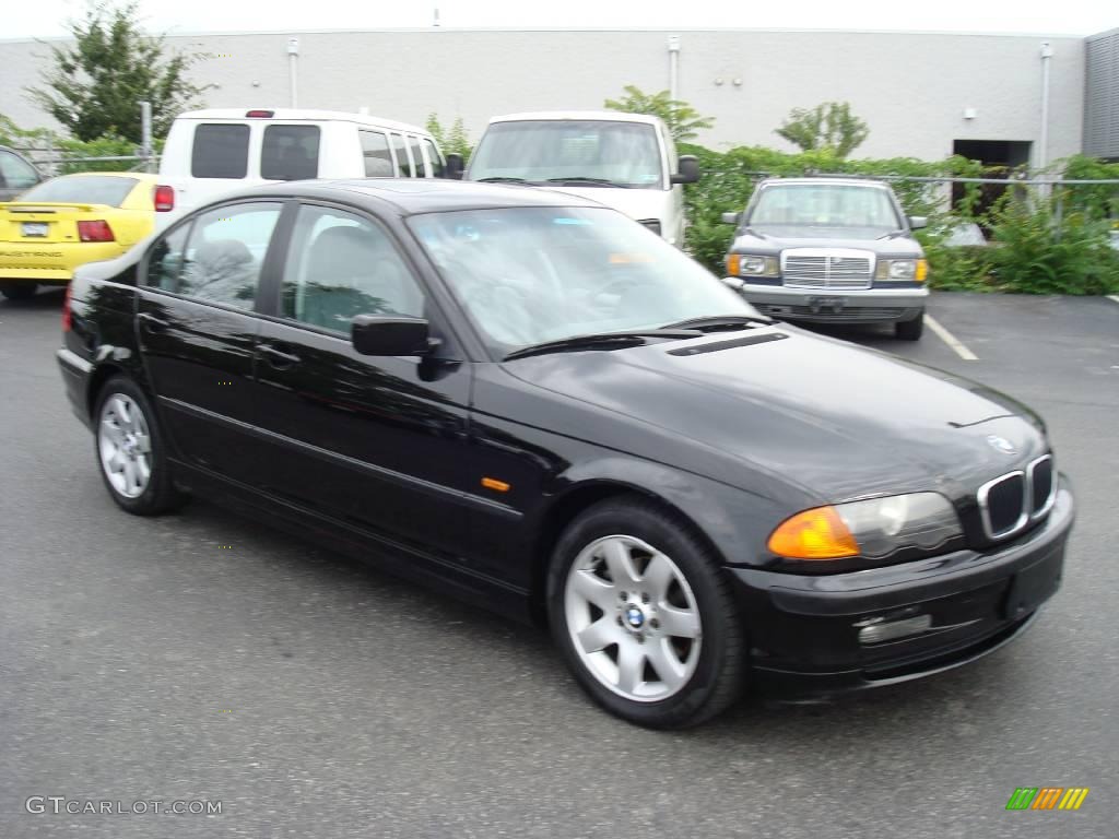 1999 3 Series 323i Sedan - Jet Black / Grey photo #5