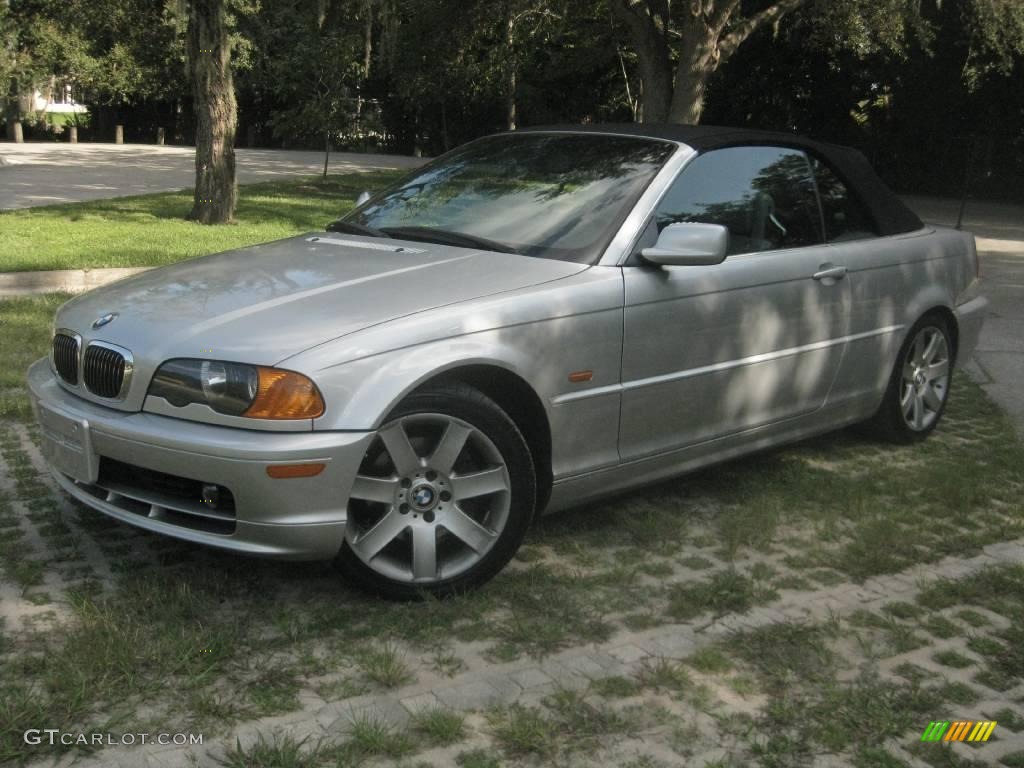 2000 3 Series 323i Convertible - Titanium Silver Metallic / Grey photo #4