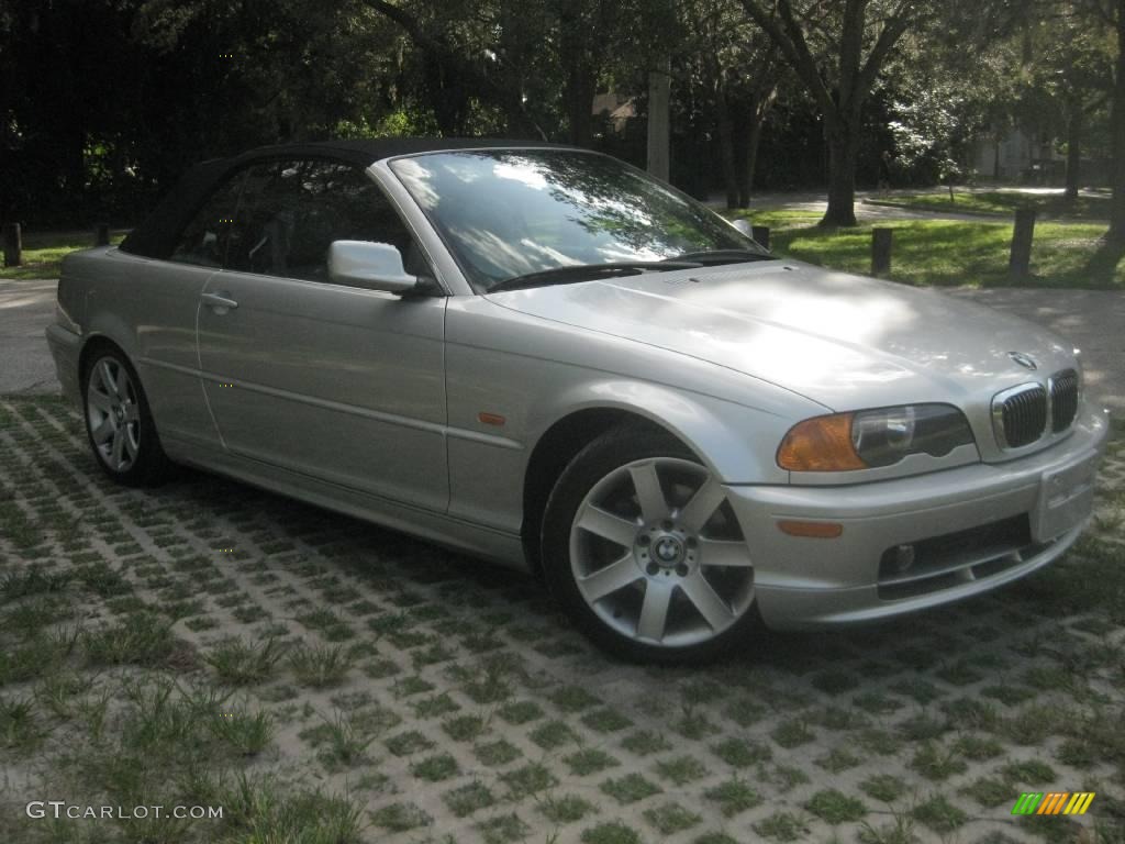 2000 3 Series 323i Convertible - Titanium Silver Metallic / Grey photo #6