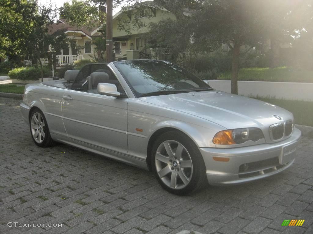 2000 3 Series 323i Convertible - Titanium Silver Metallic / Grey photo #33