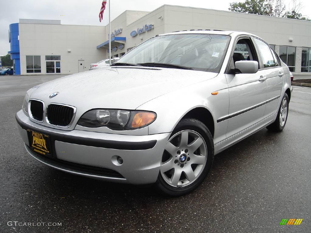 2005 3 Series 325xi Sedan - Titanium Silver Metallic / Black photo #1