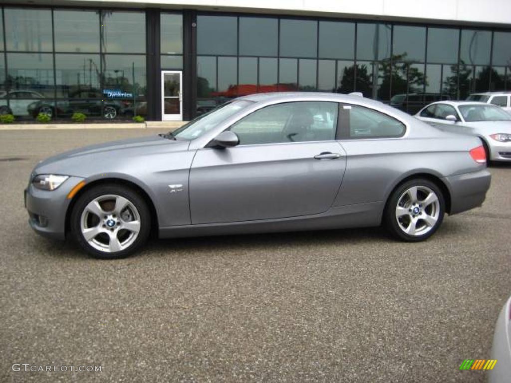 2009 3 Series 328xi Coupe - Space Grey Metallic / Black photo #2