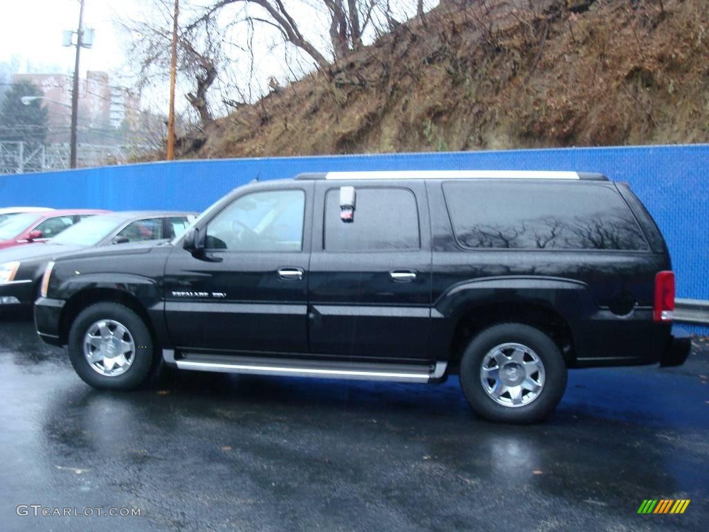 2005 Escalade ESV AWD - Black Raven / Shale photo #2