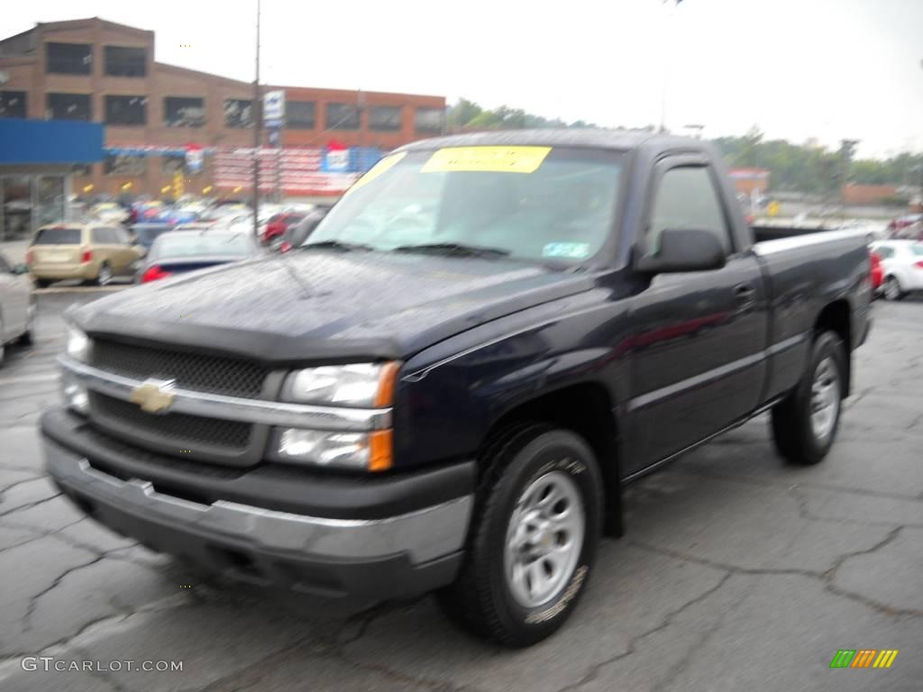 2005 Silverado 1500 Regular Cab 4x4 - Dark Blue Metallic / Dark Charcoal photo #16