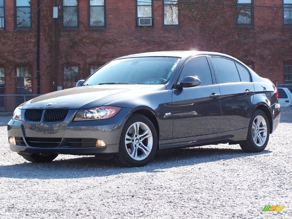 2008 3 Series 328xi Sedan - Sparkling Graphite Metallic / Black photo #1