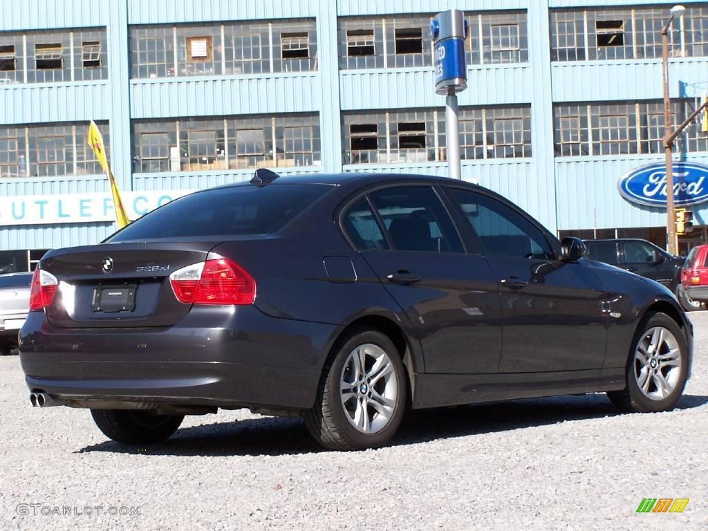 2008 3 Series 328xi Sedan - Sparkling Graphite Metallic / Black photo #18