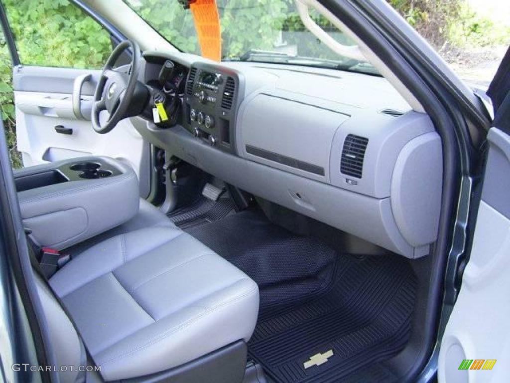 2008 Silverado 1500 LS Regular Cab - Blue Granite Metallic / Dark Titanium photo #15