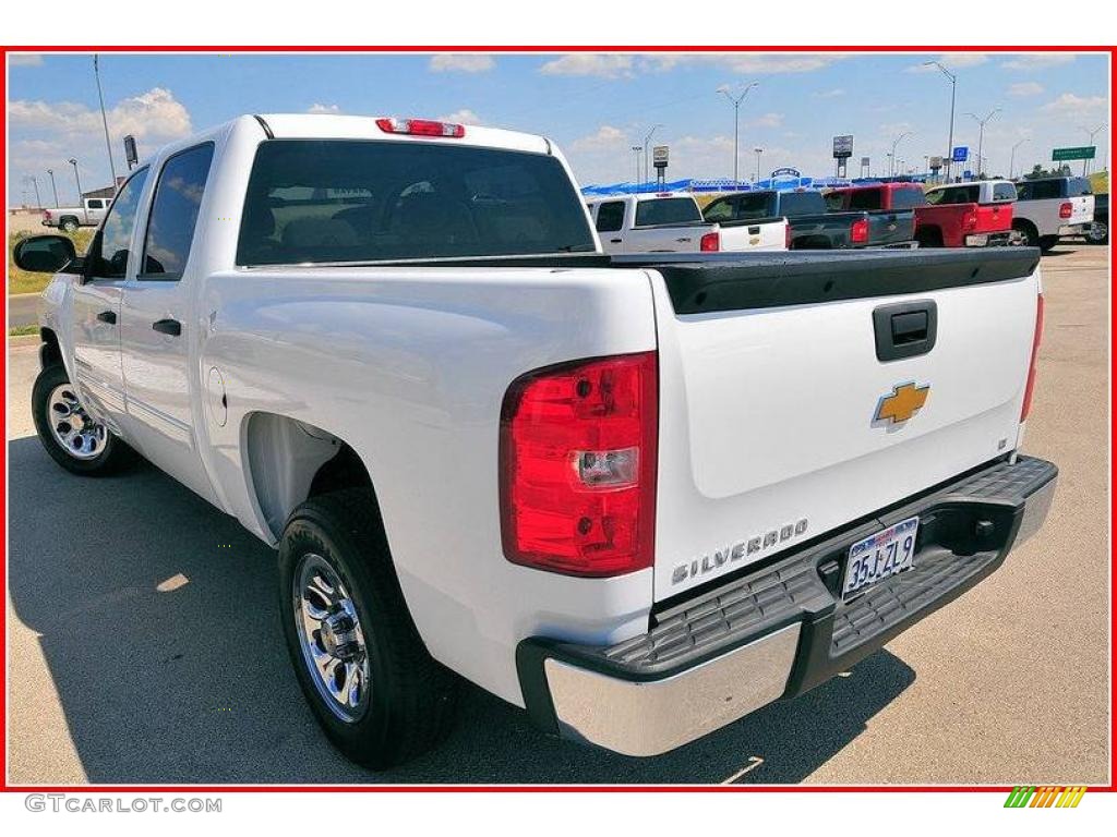 2009 Silverado 1500 LT Crew Cab - Summit White / Light Cashmere photo #3