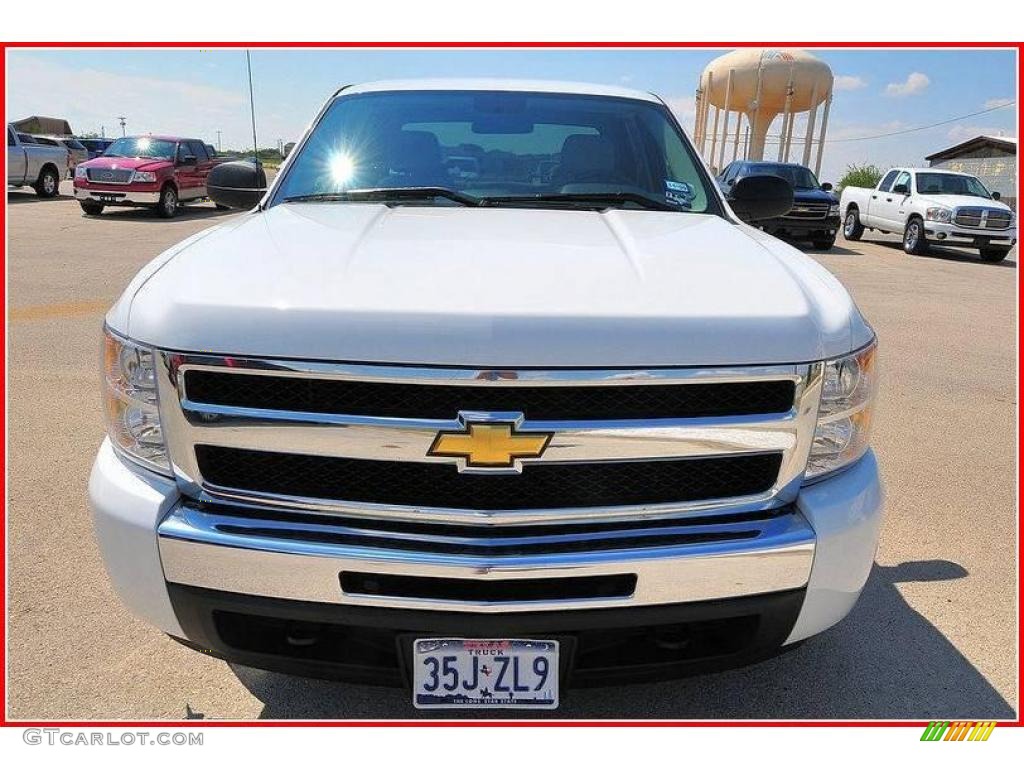 2009 Silverado 1500 LT Crew Cab - Summit White / Light Cashmere photo #11