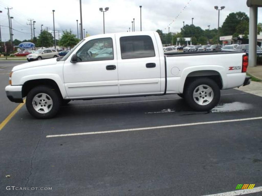 2006 Silverado 1500 LT Crew Cab 4x4 - Summit White / Dark Charcoal photo #2