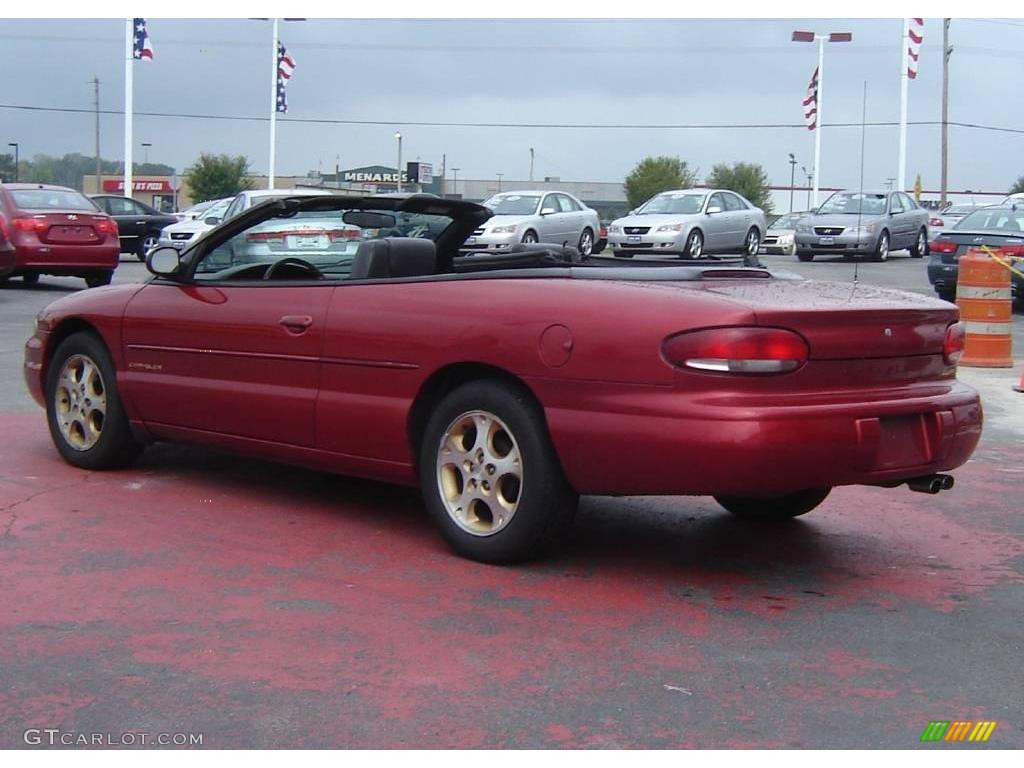 1999 Sebring JXi Convertible - Deep Cranberry Pearl / Agate photo #3