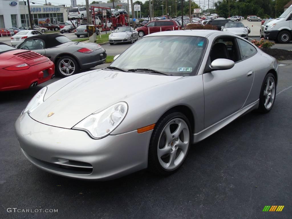 2003 911 Carrera Coupe - Arctic Silver Metallic / Black photo #1