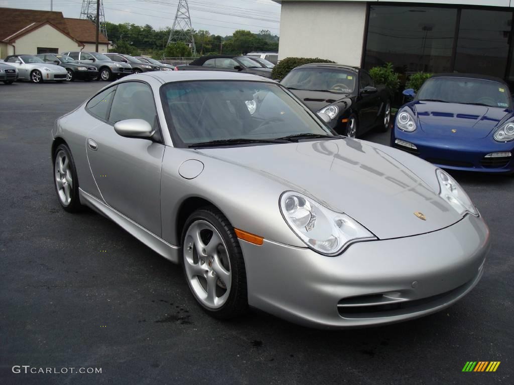 2003 911 Carrera Coupe - Arctic Silver Metallic / Black photo #4