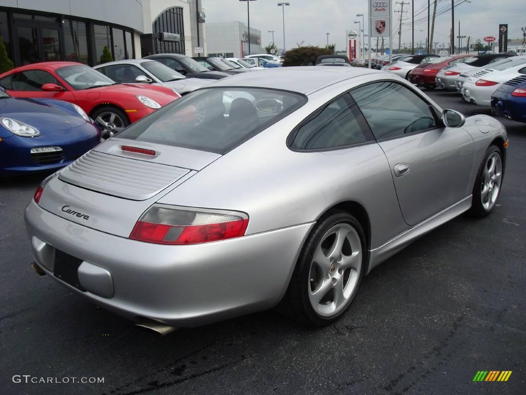 2003 911 Carrera Coupe - Arctic Silver Metallic / Black photo #7