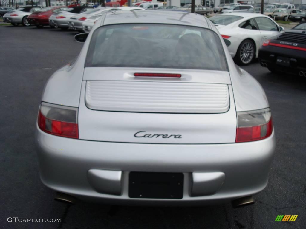 2003 911 Carrera Coupe - Arctic Silver Metallic / Black photo #8