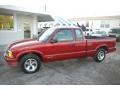 1997 Cherry Red Metallic Chevrolet S10 LS Extended Cab  photo #6
