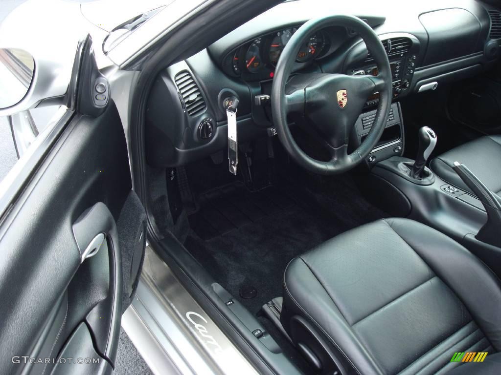 2003 911 Carrera Coupe - Arctic Silver Metallic / Black photo #12