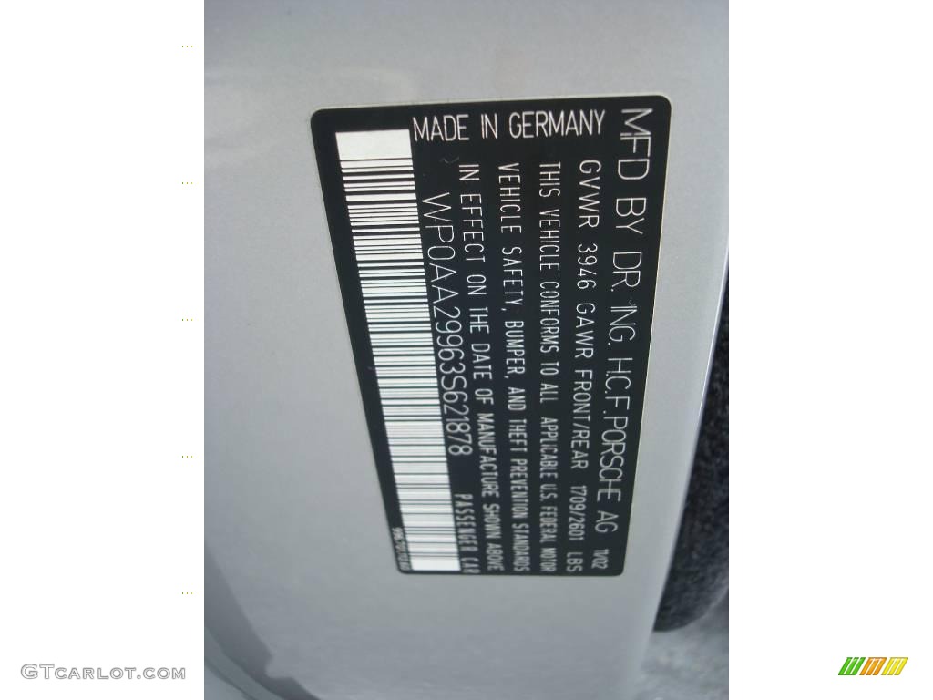 2003 911 Carrera Coupe - Arctic Silver Metallic / Black photo #35