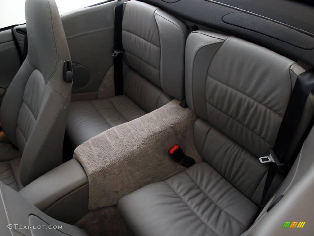 Natural Leather Grey Interior 2004 Porsche 911 Carrera 4S Cabriolet Photo #17649034