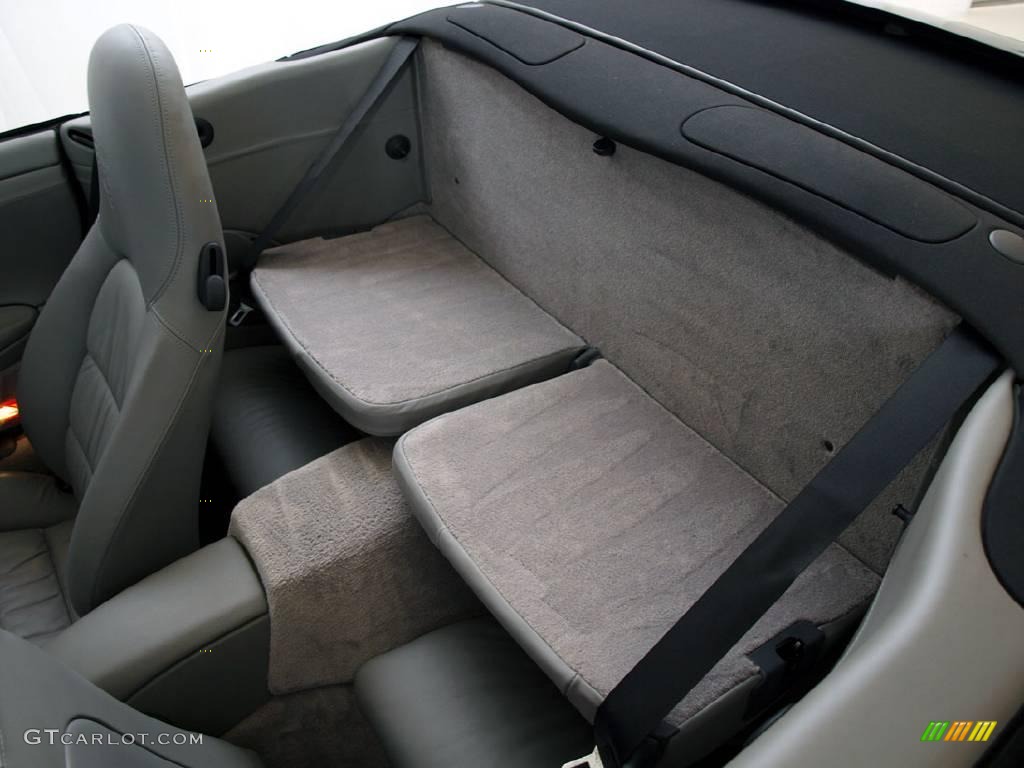 Natural Leather Grey Interior 2004 Porsche 911 Carrera 4S Cabriolet Photo #17649046