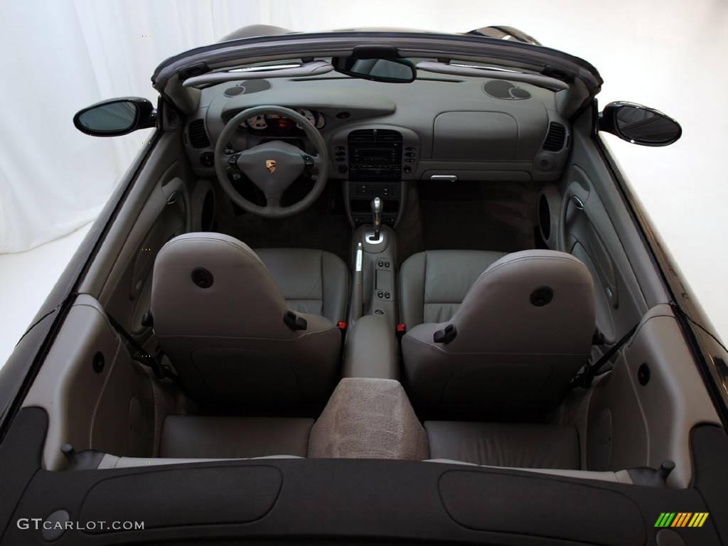Natural Leather Grey Interior 2004 Porsche 911 Carrera 4S Cabriolet Photo #17649058