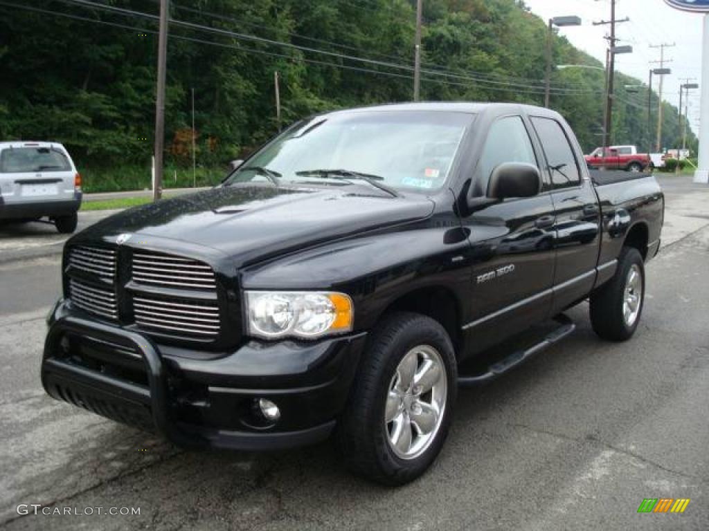2002 Ram 1500 Sport Quad Cab 4x4 - Black / Dark Slate Gray photo #5