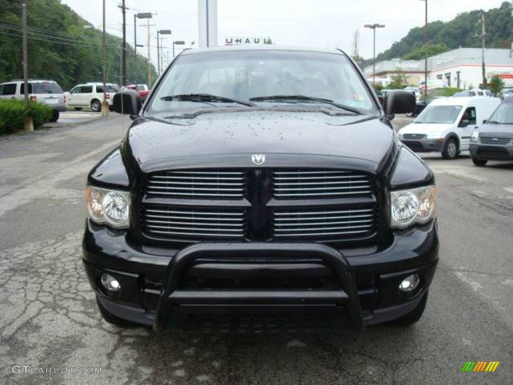 2002 Ram 1500 Sport Quad Cab 4x4 - Black / Dark Slate Gray photo #6