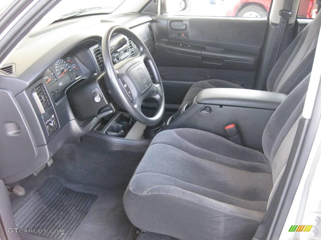 2004 Dakota SLT Quad Cab - Bright Silver Metallic / Dark Slate Gray photo #5